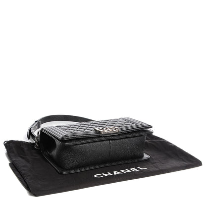 Chanel Caviar Quilted Medium Boy Flap Black 4 of 8