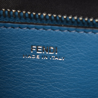 Fendi Calfskin Flowerland Medium Dotcom Satchel Black Multicolor 8 of 14