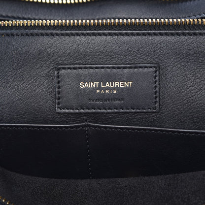 Saint Laurent Smooth Calfskin Medium Monogram Cabas Black 29 of 31