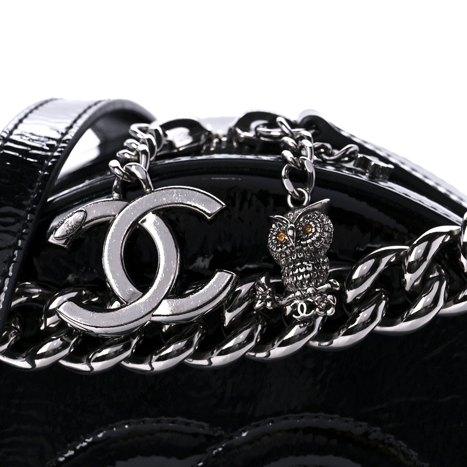 Chanel Patent Round As Earth Evening Bag Black 8 of 10