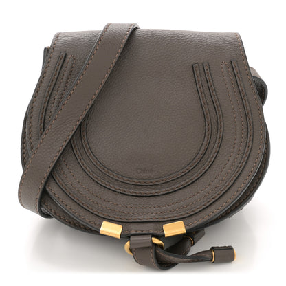 Chloe Calfskin Mini Marcie Round Crossbody Bag Cashmere Grey 1 of 11
