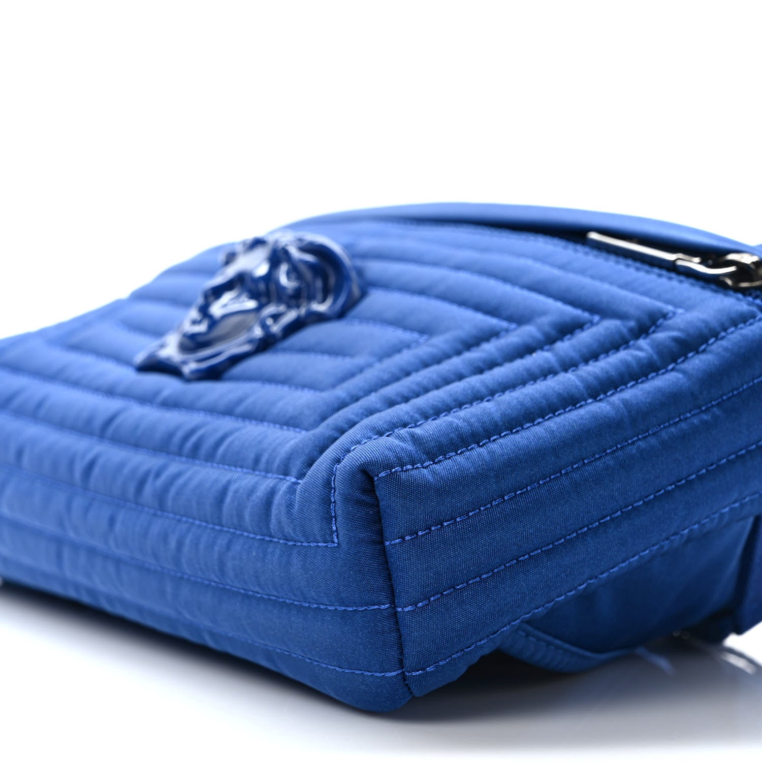 Versace Nylon Palazzo Medusa Belt Bag Blue 8 of 8
