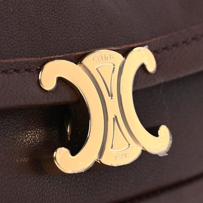 Celine Supple Shiny Lambskin Little Halfmoon Soft Triomphe Brick 20 of 22