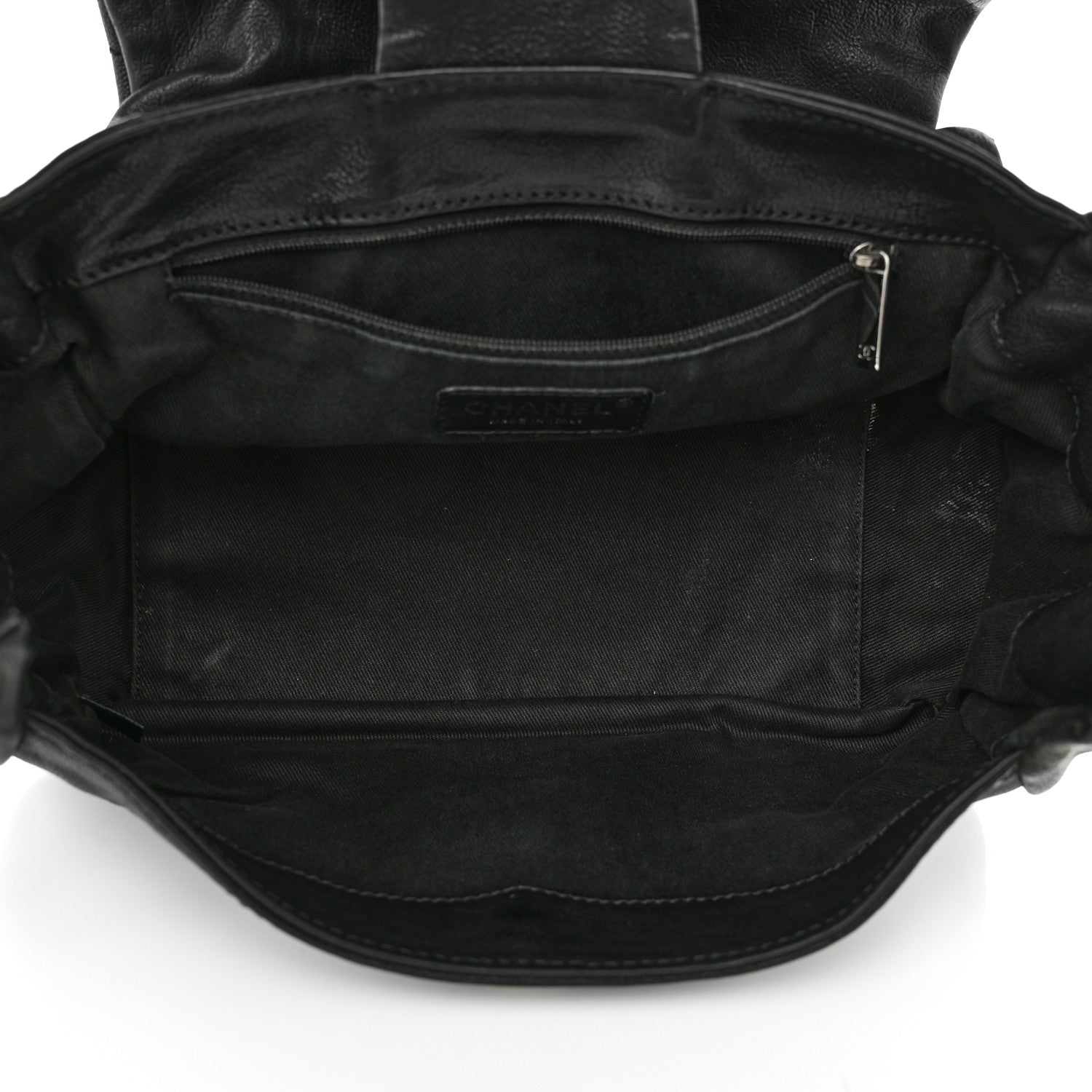 Chanel Calfskin Diamond Stitch Accordion Flap Black 4 of 21