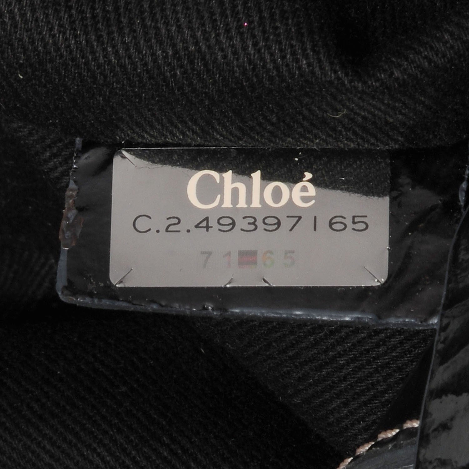 Chloe Patent Small Bay Tote Black 8 of 9