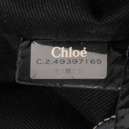 Chloe Patent Small Bay Tote Black 8 of 9