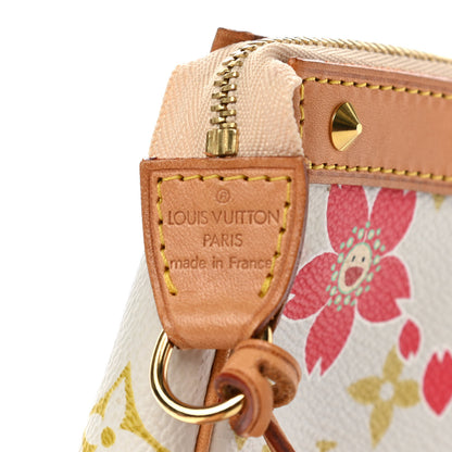 Louis Vuitton Monogram Cherry Blossom Pochette Accessories Red 6 of 12