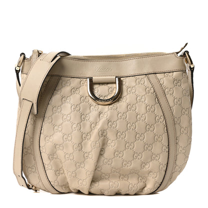 Gucci Guccissima Small D Ring Messenger Off White 1 of 10