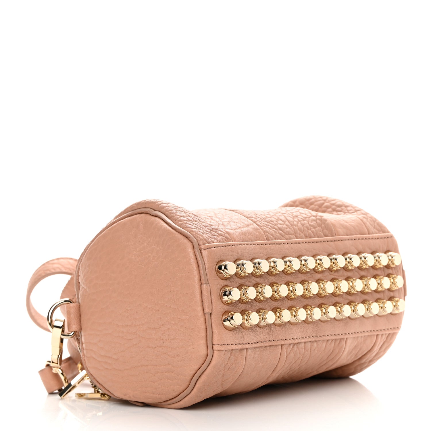 Alexander Wang Pebbled Lambskin Mini Rockie Latte Gold Hardware 4 of 11