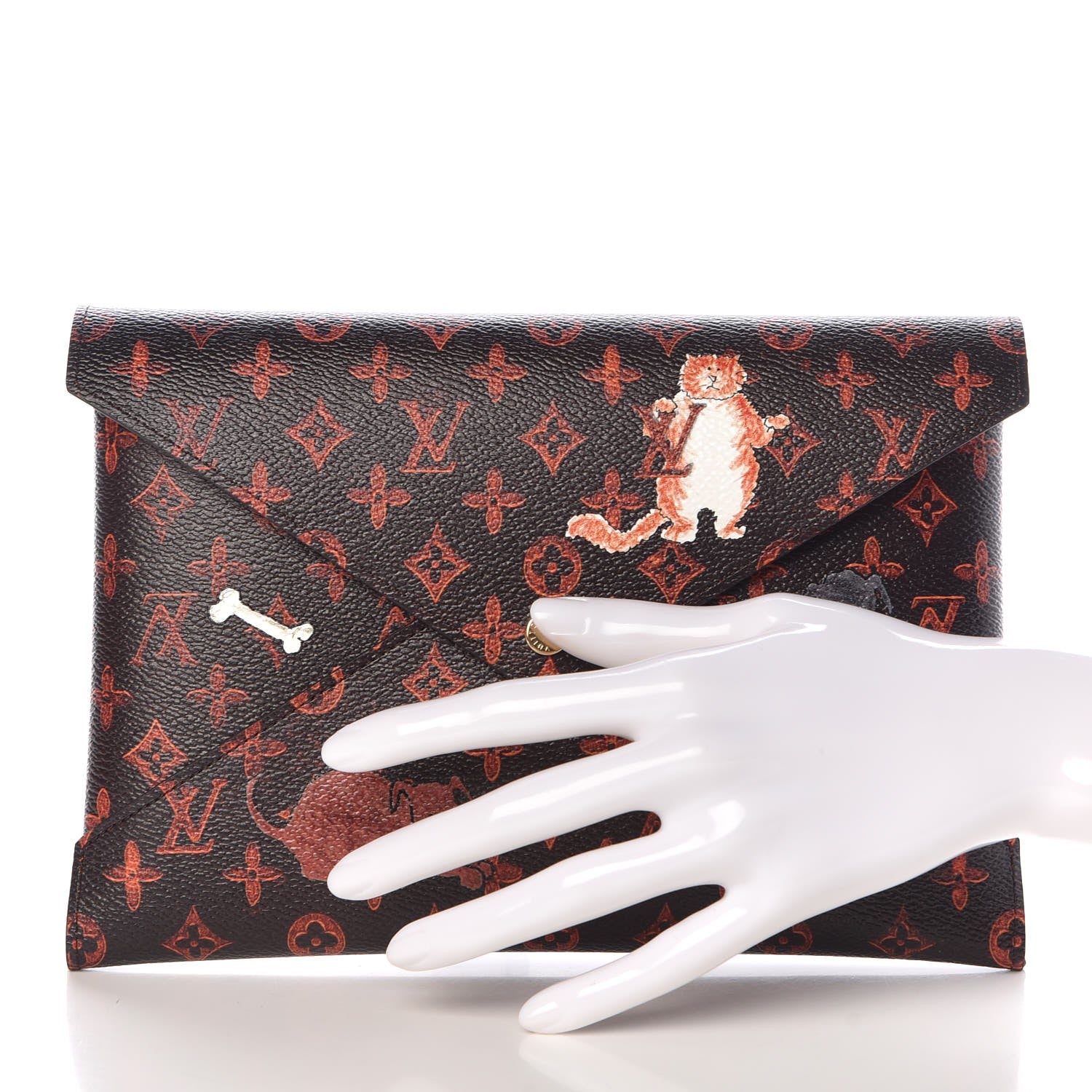 Louis Vuitton Catogram Kirigami Pochette Set Marron White Black 2 of 10