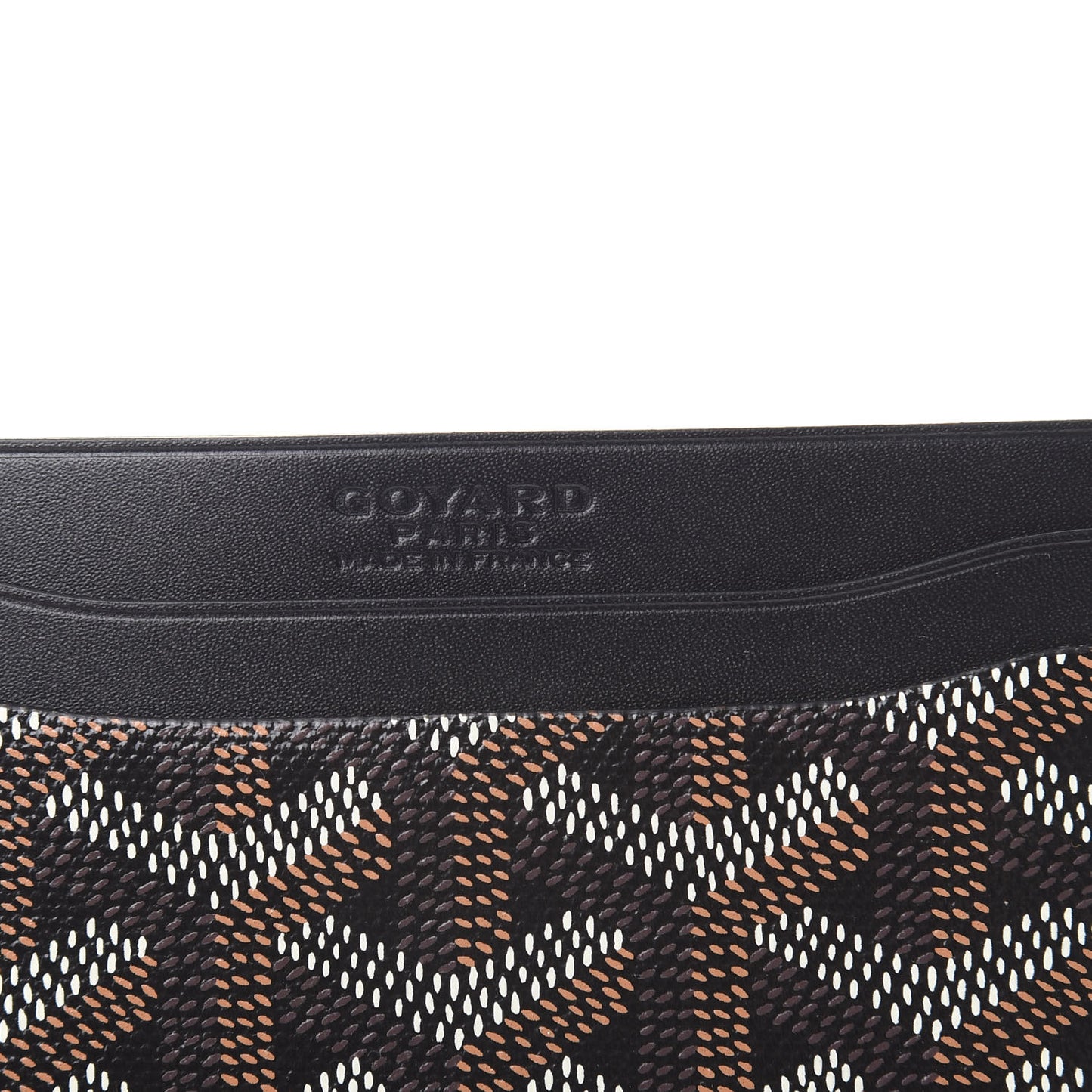 Goyardine Saint Sulpice Card Holder Black