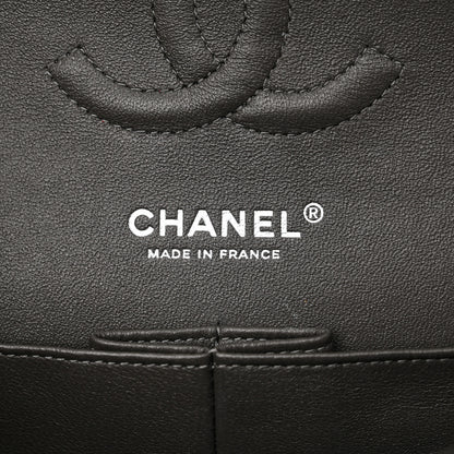 Chanel Lambskin Quilted Medium Double Flap Dark Grey 6 of 11