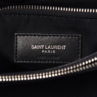 Saint Laurent Calfskin Y Quilted Monogram Medium Loulou Chain Satchel Black 7 of 16