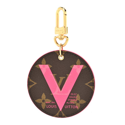 Louis Vuitton Monogram Illustre V Bag Charm Key Ring Grenade 1 of 5