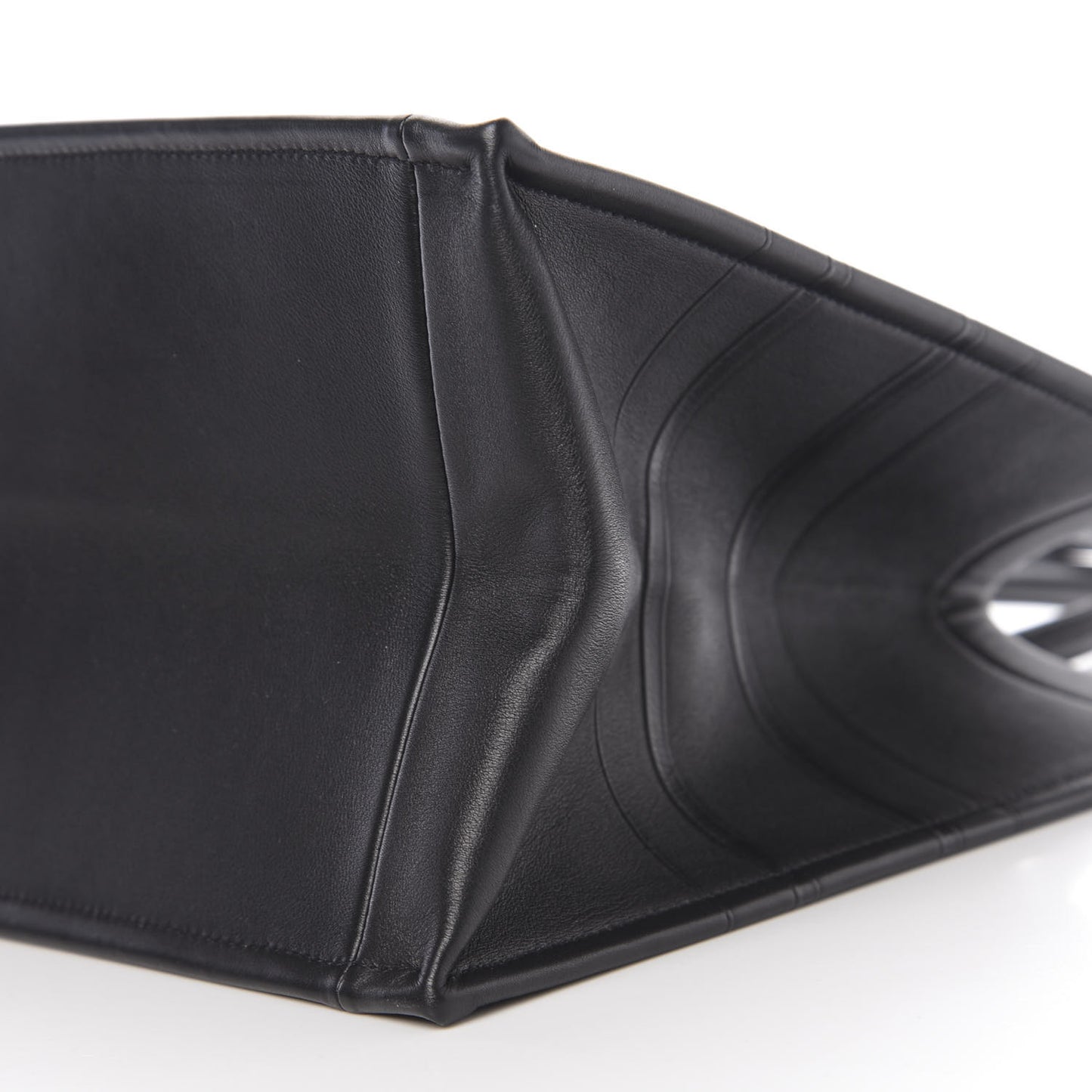 Calfskin Embossed Medium Book Tote Black