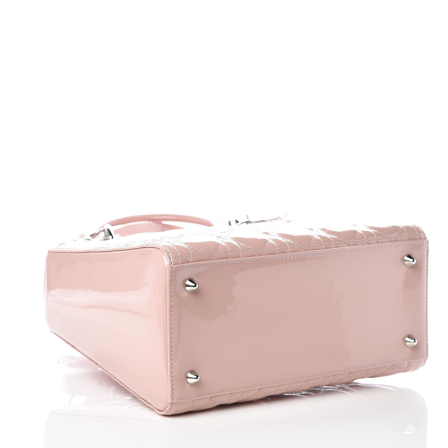 Christian Dior Patent Cannage Medium Lady Dior Rose Clair 4 of 10