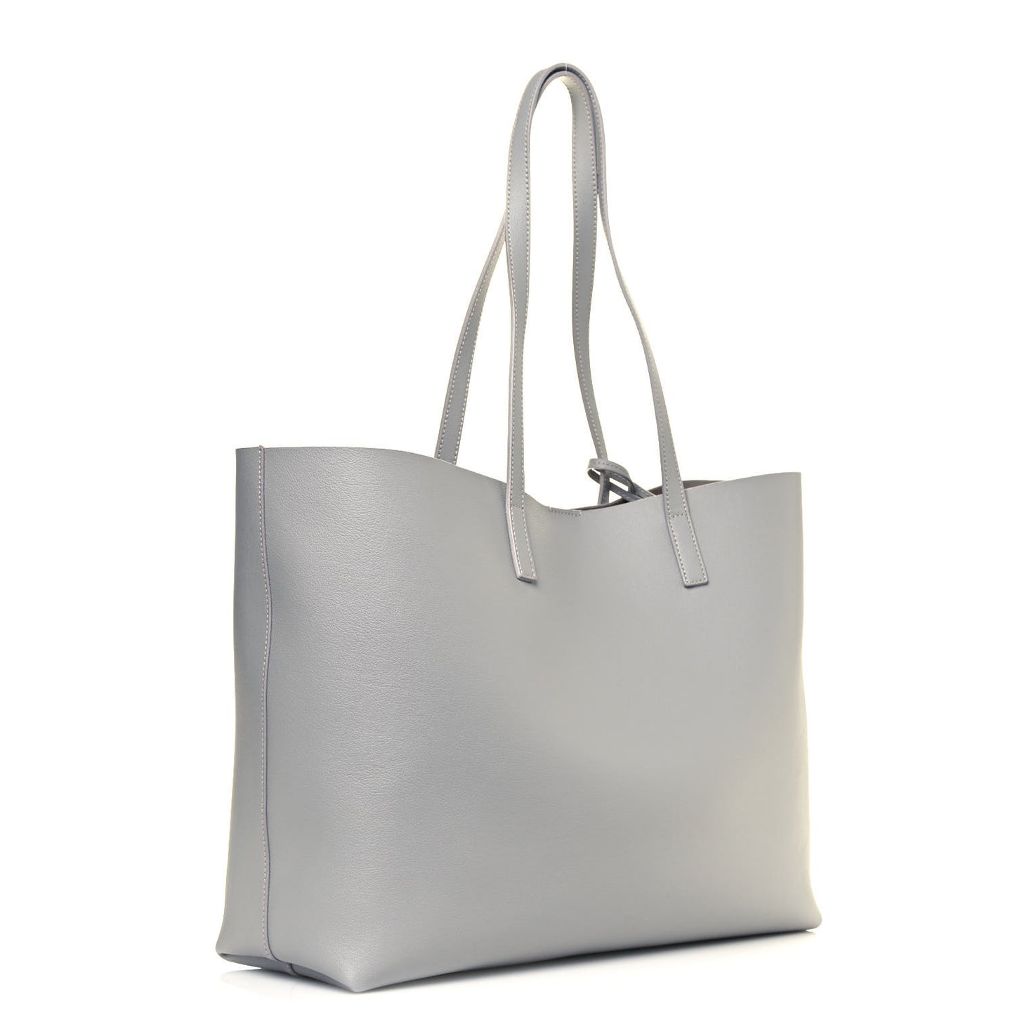 Calfskin Large Shopping Tote Blanc Vintage