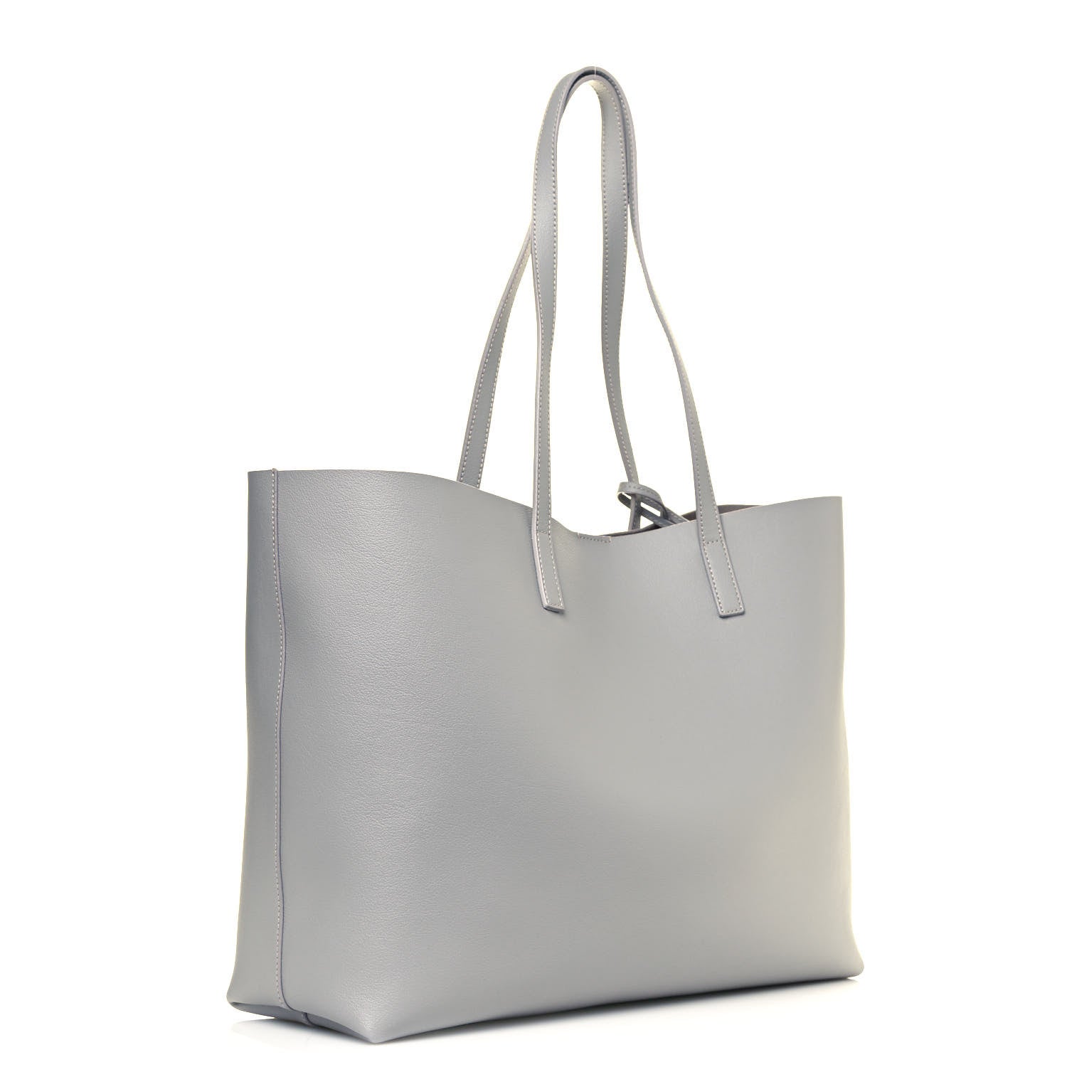 Saint Laurent Calfskin Large Shopping Tote Blanc Vintage 3 of 11