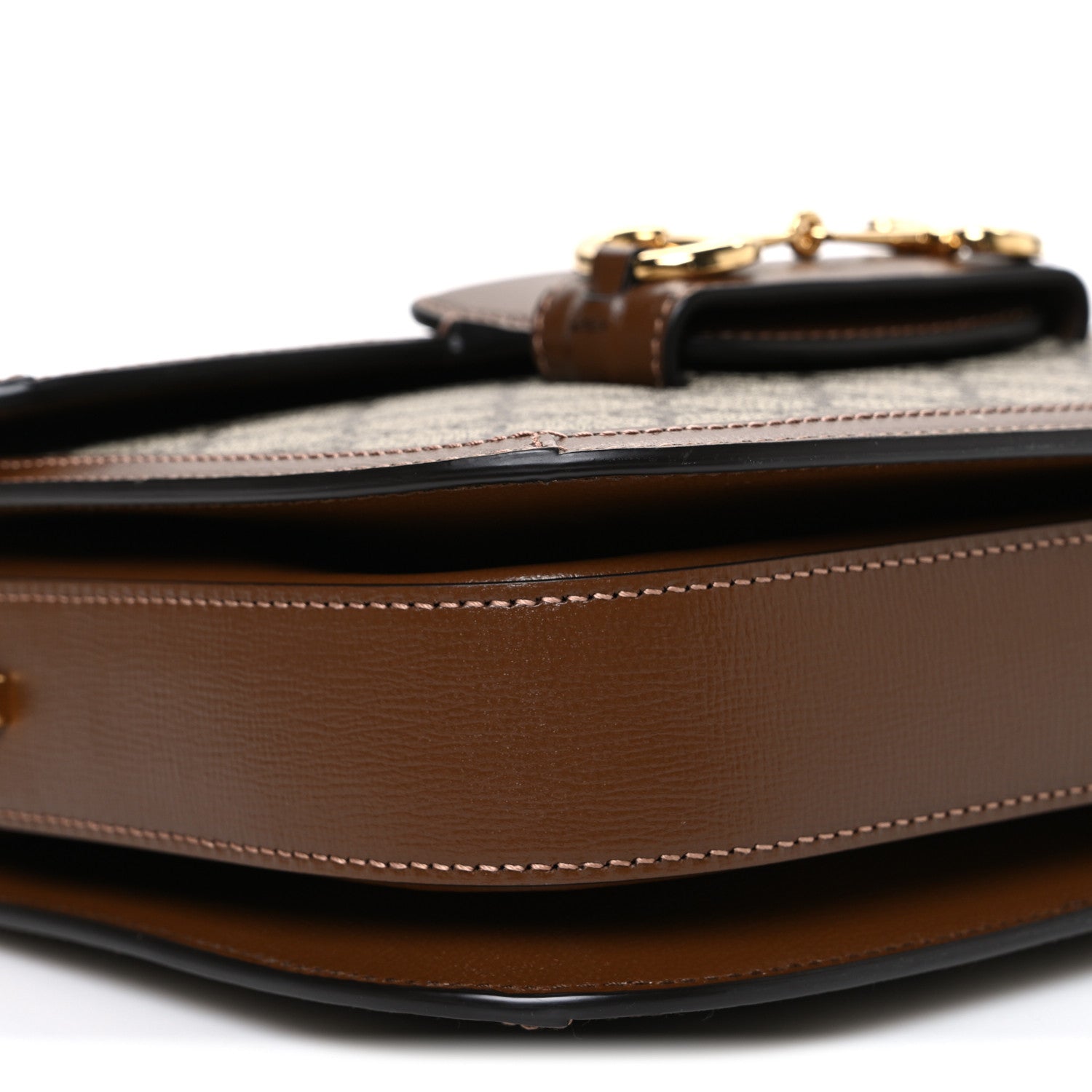 Gucci GG Supreme Monogram Horsebit 1955 Shoulder Bag Beige Brown Sugar 9 of 10