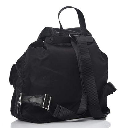 Prada Tessuto Nylon Saffiano Vela Backpack Black 3 of 10