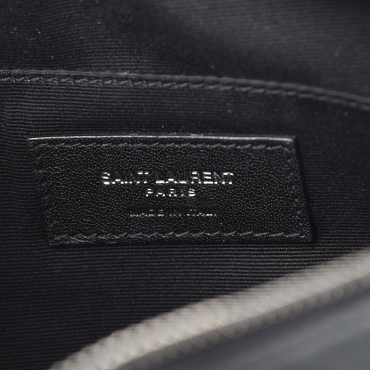Saint Laurent Lambskin Monogram Small Lou Camera Bag Black 6 of 10