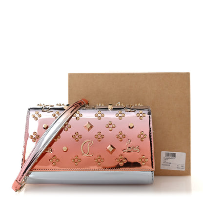 Christian Louboutin Mirror Degrade Spikes Loubinthesky Paloma Clutch Leche Gold 11 of 11