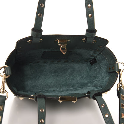 Valentino Garavani Grained Calfskin Micro Rockstud Tote Giada 5 of 7