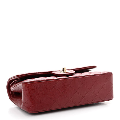 Chanel Caviar Quilted Small Double Flap Burgundy 4 of 11