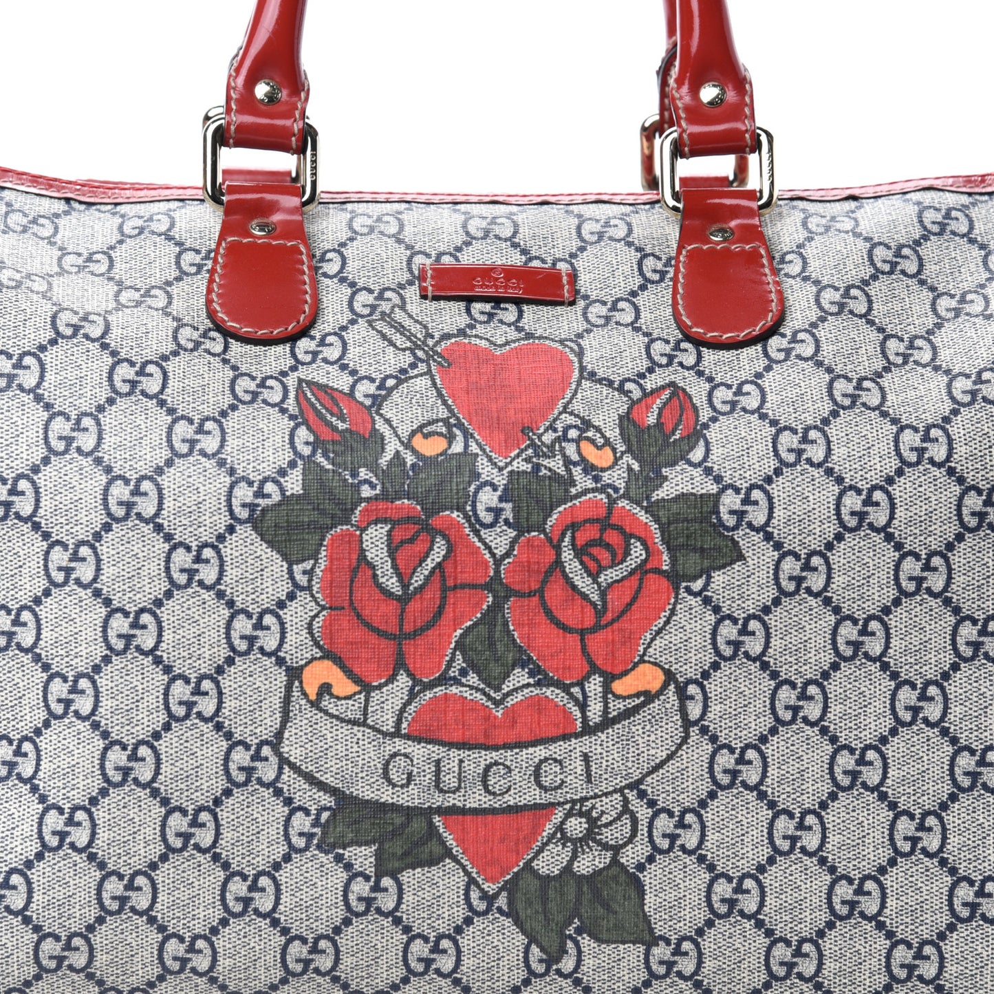 GG Plus Monogram Tattoo Heart Medium Joy Boston Red