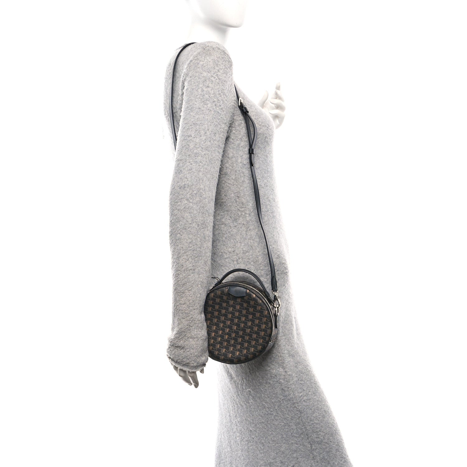 Moynat Canvas 1920 Oh! Small Yoyo Crossbody Bag Carbon Bronze Cognac 2 of 10
