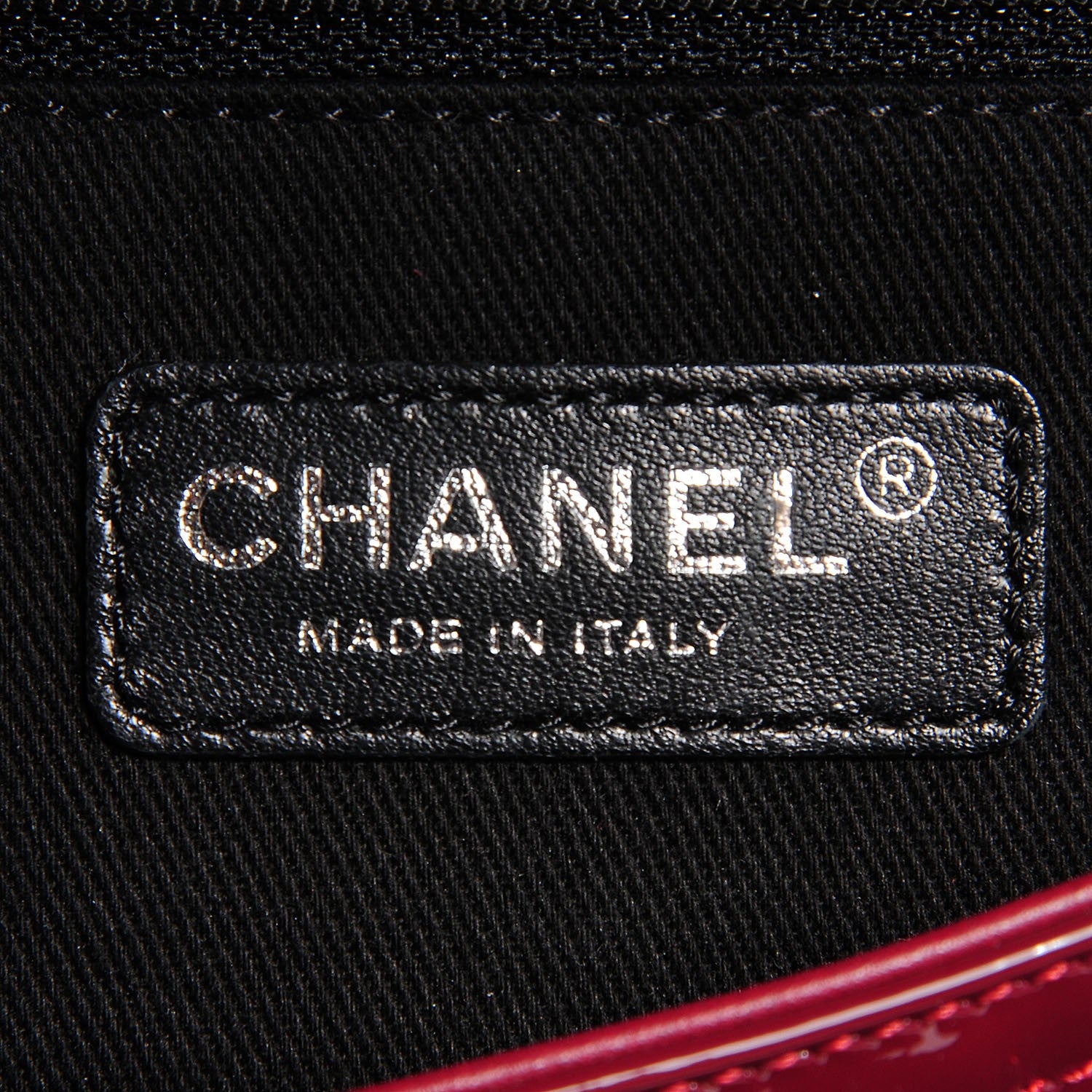 Chanel Patent Quilted Large Coco Shine Flap Burgundy 7 of 8