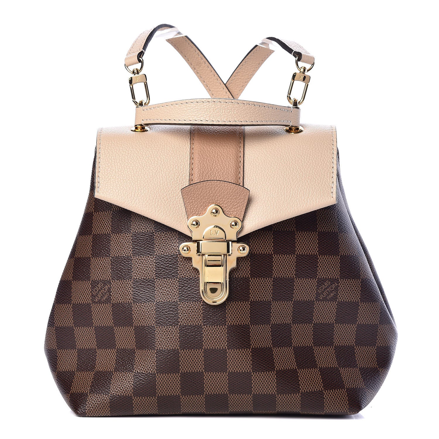 Louis Vuitton Damier Ebene Clapton Backpack Creme 1 of 11