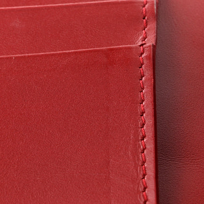 Christian Dior Lambskin Cannage Studded Lady Dior Card Holder Deep Red 9 of 10