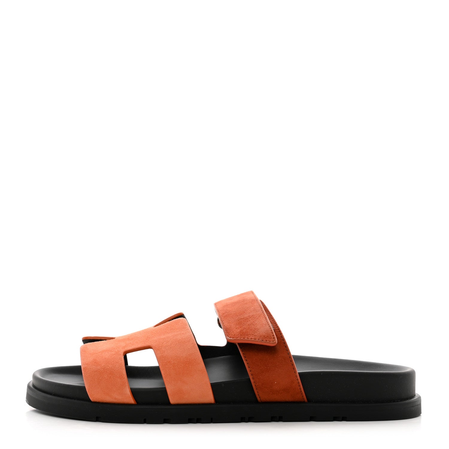 Hermes Suede Goatskin Womens Chypre Sandals 39.5 Rose Bois De Santal Rouge De Turin 1 of 9