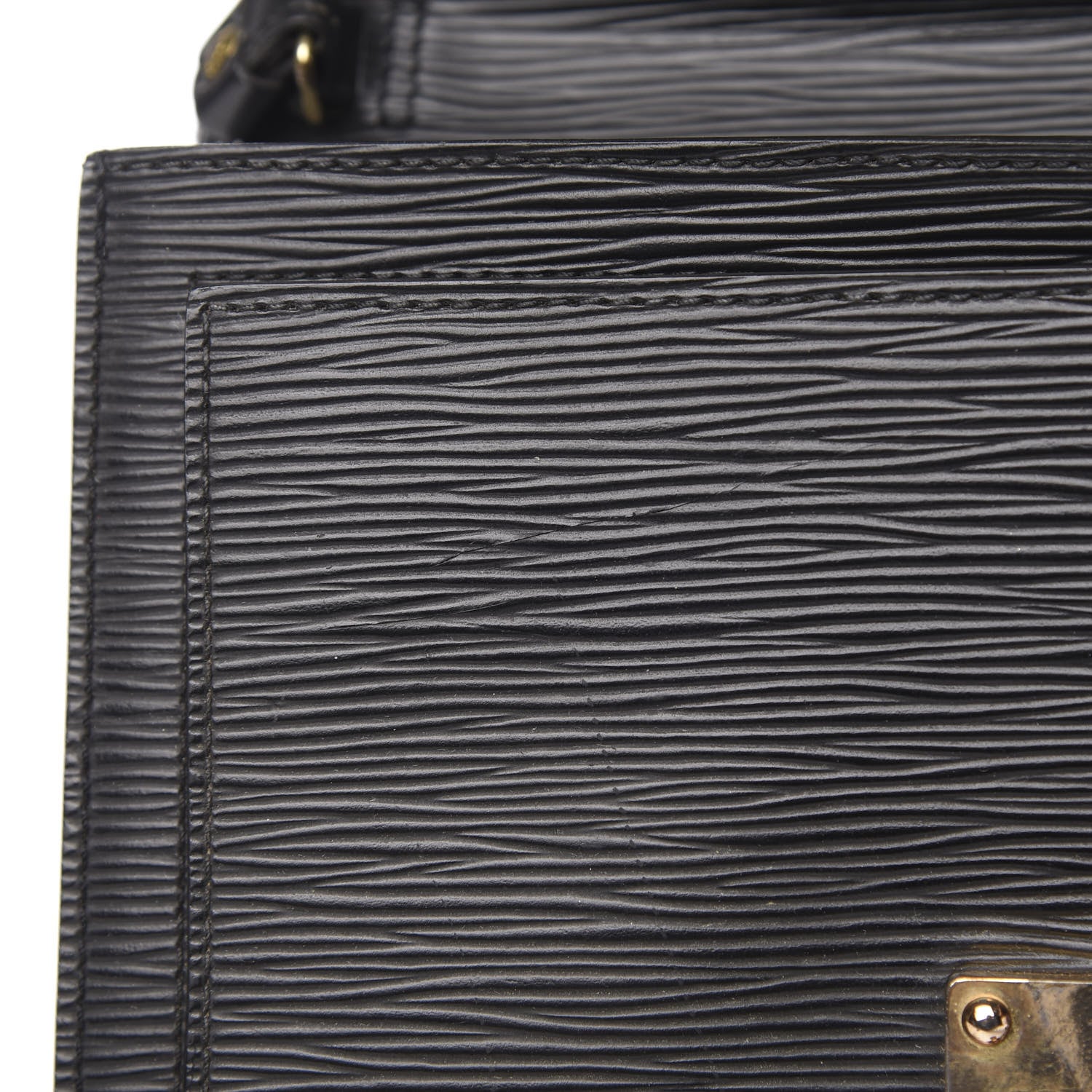 Louis Vuitton Epi Pochette Sellier Dragonne Clutch Black 11 of 13