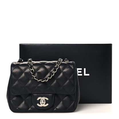 Chanel Lambskin Quilted Mini Square Flap Black 11 of 11