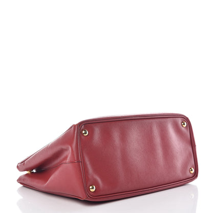 Prada Saffiano Lux Large Tote Fuoco 5 of 25