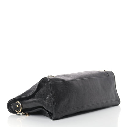 Balenciaga Chevre Gold Metallic Edge Hardware City Black 4 of 18