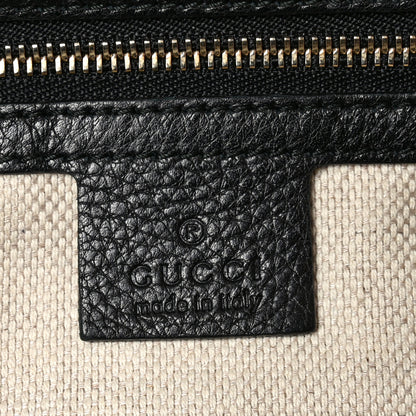 Gucci Pebbled Calfskin Medium Soho Hobo Black 7 of 11