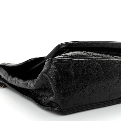 Saint Laurent Crinkled Calfskin Matelasse Monogram Large Niki Chain Satchel Black 9 of 10