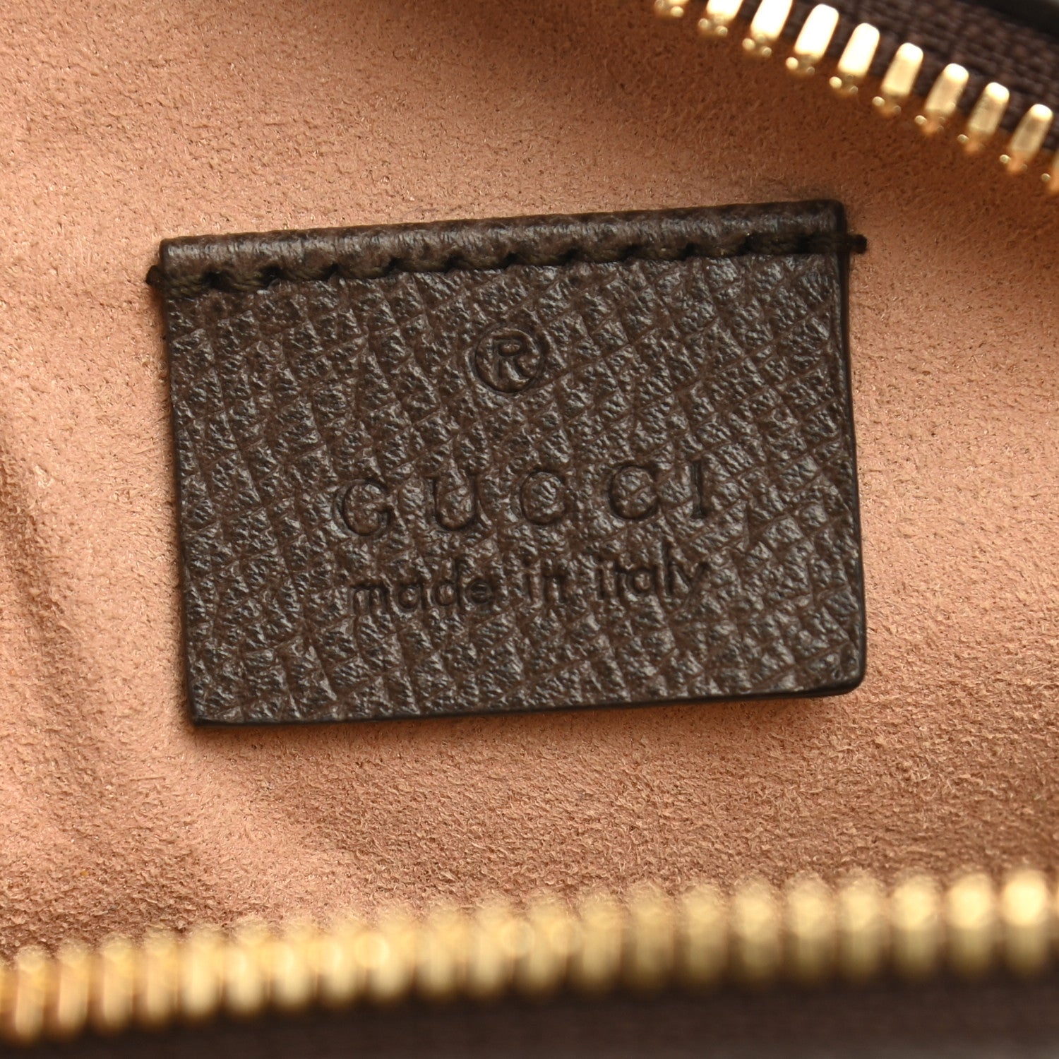 Gucci GG Supreme Monogram Web Mini Ophidia Round Shoulder Bag Brown 6 of 12