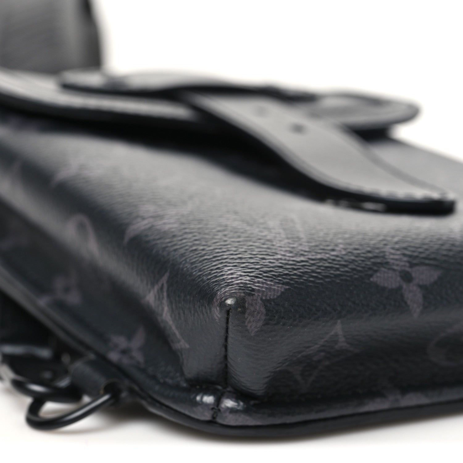 Louis Vuitton Monogram Eclipse Saumur Slingbag Black 7 of 8
