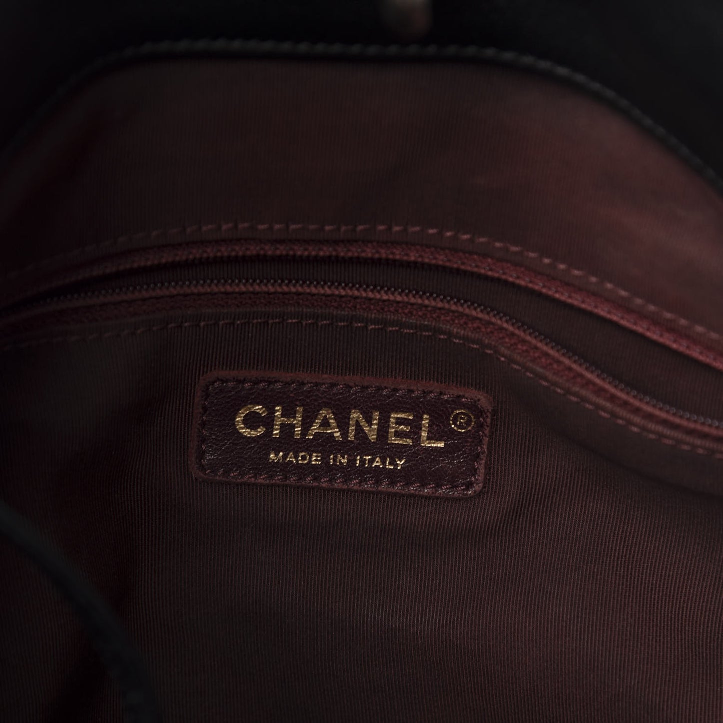 Calfskin Stitched Large Button Up Hobo Black