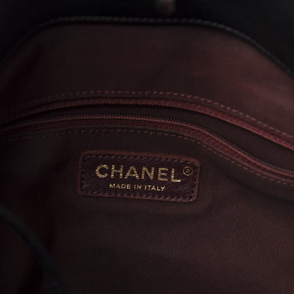 Chanel Calfskin Stitched Large Button Up Hobo Black 6 of 11