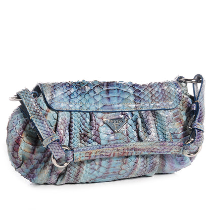 Prada Python Alligator Shoulder Flap Bag Voyage 3 of 11