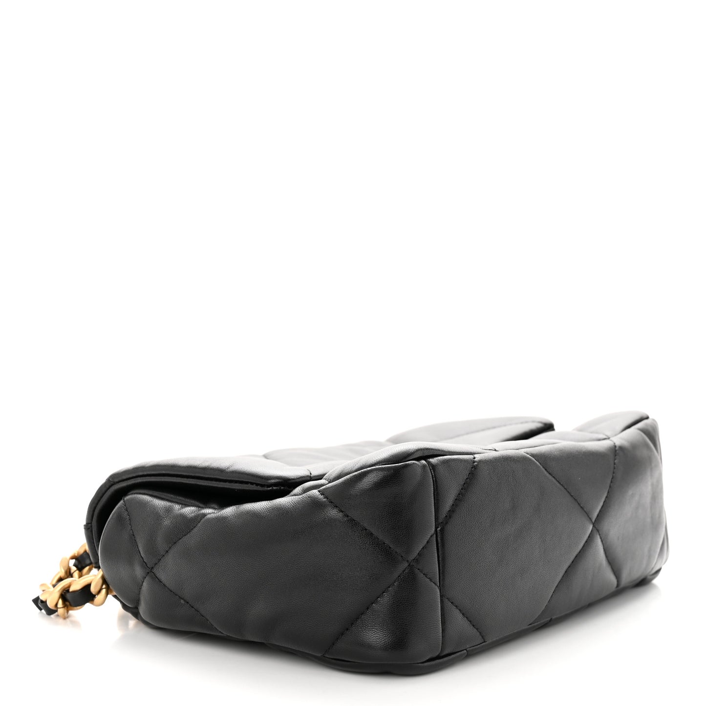 Lambskin Quilted Medium Chanel 19 Flap Black