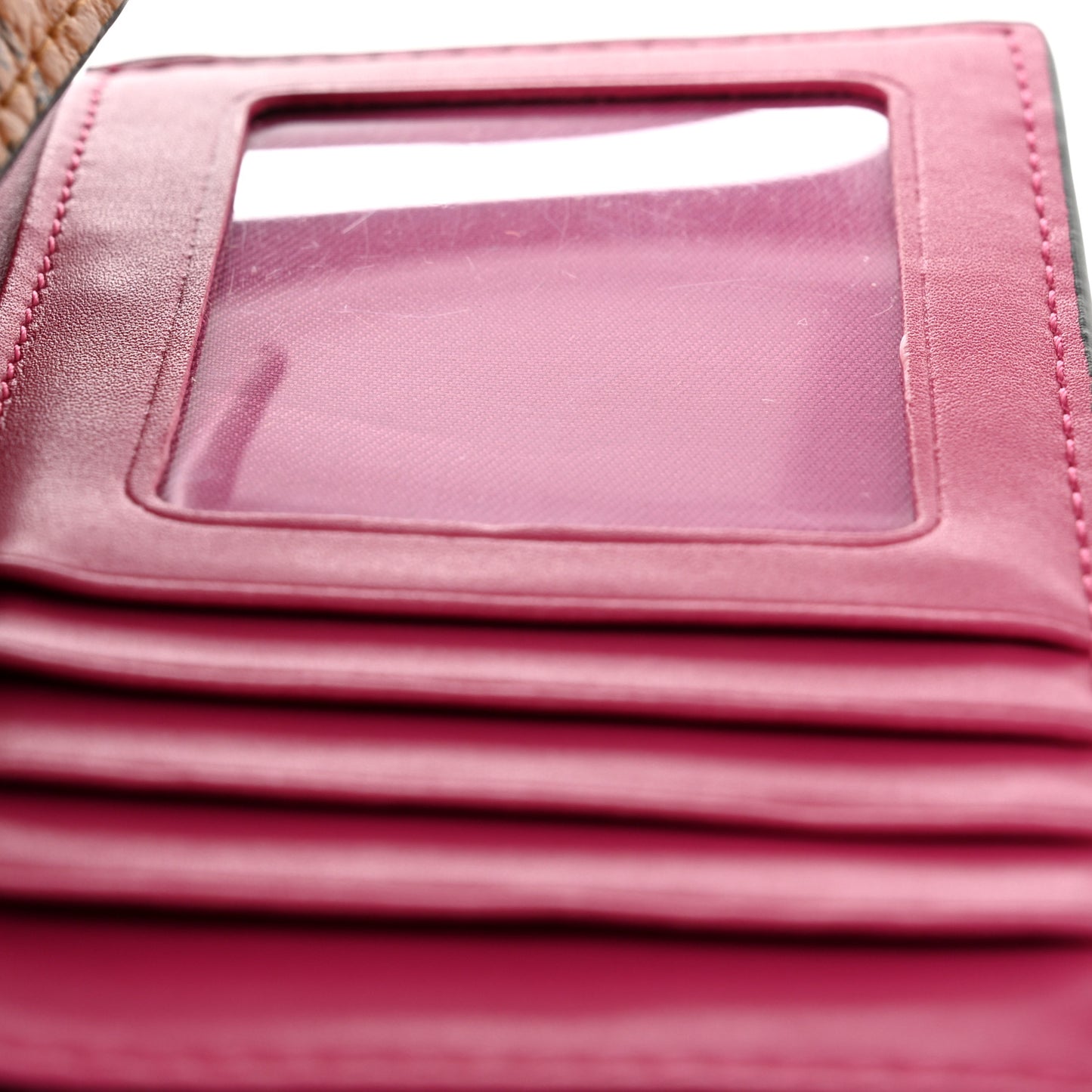 Visetos Rabbit Tri-Fold Wallet Cognac