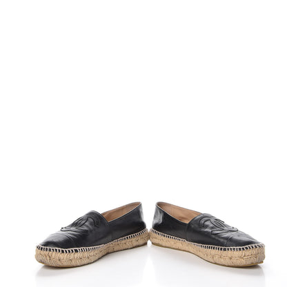 Chanel Lambskin CC Espadrilles 38 Black 6 of 22
