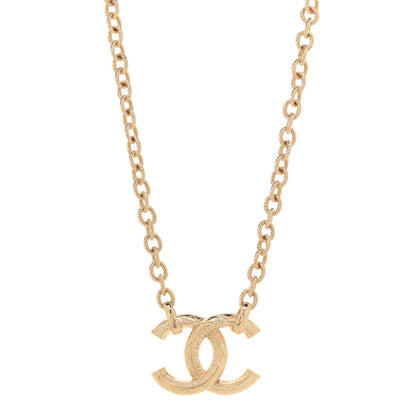 Chanel CC Pendant Chain Necklace Gold 1 of 6