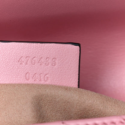 Gucci Calfskin Matelasse Super Mini GG Marmont Shoulder Bag Wild Rose 7 of 11